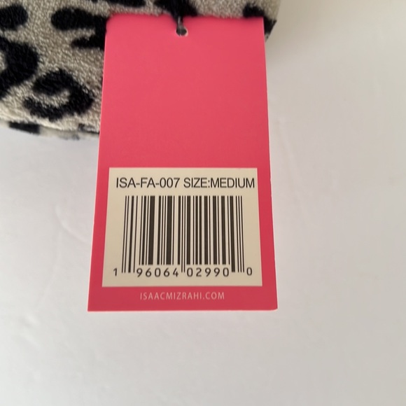 Isaac Mizrahi Gray Black Leopard Print Sherpa Lined Slippers Size M Women’s 7-8 - Picture 7 of 7